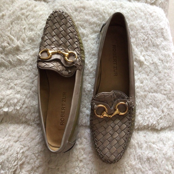 Robert Zur Women’s Perlata Olive Patent and True Glove Leather Loafers - Picture 7 of 14